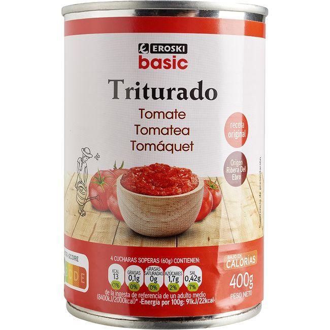 Tomate Triturado EROSKI BASIC Lata 400 G