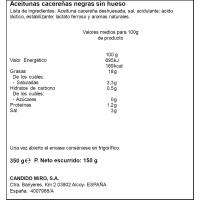 Aceitunas negras sin hueso EL SERPIS, lata 150 g