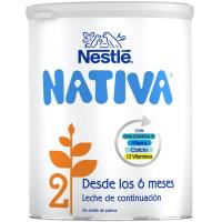 Leche de continuación NESTLÉ Nativa 2, lata 800 g