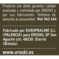 Turrón de chocolate blanco EROSKI, tableta 250 g