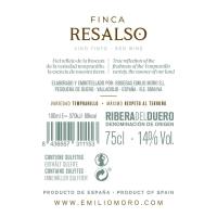 Vino Tinto R. del Duero FINCA RESALSO, botella 75 cl