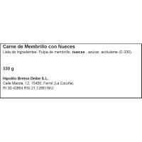 Carne de membrillo con nueces H. BRETÓN, al corte, compra mínima 250 g