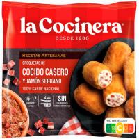 Croquetas de cocido-jamón serrano LA COCINERA, bolsa 500 g