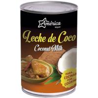 Leche de coco AMÉRICA, lata 400 ml