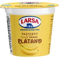 Yogur sabor plátano LARSA, tarrina 125 g