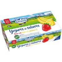 Yogur sabor fresa-plátano-limón CLAS, pack 8x125 g