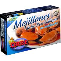 Mejillón en escabeche 20/25 ORBE, lata 120 g