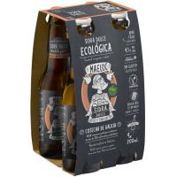 Sidra dulce ecológica MAELOC, pack 4x20 cl