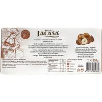 Turrón de chocolate-avellanas LACASA, caja 250 g