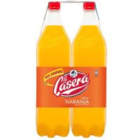 Refresco de naranja LA CASERA, pack 2x1,5 litros