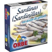 Sardinilla en aceite ORBE, lata 266 g