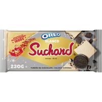 Turrón de chocolate blanco oreo crujiente SUCHARD, tableta 230 g