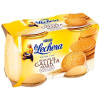 Postre lácteo de galleta María LA LECHERA, pack 2x125 g