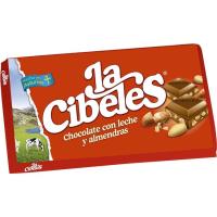 Chocolate con almendras LA CIBELES, tableta 125 g