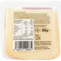 Queso cortado mezcla semicurado EROSKI, cuña 250 g