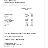 Leche entera GALLEGA, brik 1 litro