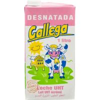 Leche desnatada GALLEGA, brik 1 litro