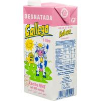 Leche desnatada GALLEGA, brik 1 litro