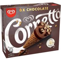 Corneto de chocolate CORNETTO, caja 6 uds