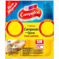 Salchichas de queso CAMPESAN CAMPOFRIO, pack 3x170 g