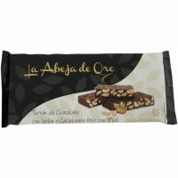 Turrón de choco-cacahuete frito LA ABEJA DE ORO, tableta 200 g