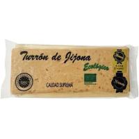 Turrón de Jijona ecológico ARTESANIA JIJONENCA, tableta 200 g