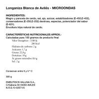 Longaniza de Avilés VALLINA, pieza 300 g