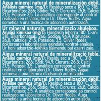 Agua mineral natural EROSKI, botella 1 litro