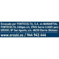 Agua mineral natural EROSKI, botella 1 litro