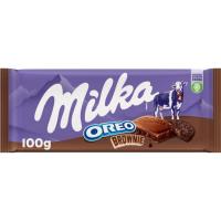 Chocolate de oreo-brownie MILKA, tableta 100 g