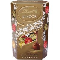 Bombón surtido LINDT Cornet Lindor, caja 337 g