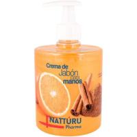 Jabón de manos naranja-canela NATTÚRU PHARMA, dosificador 500 ml