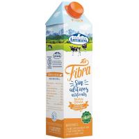 Leche semidesnatada  Naturfibra ASTURIANA, brik 1 litro