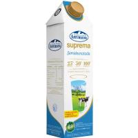 Leche semidesnatada suprema ASTURIANA, brik 1 litro