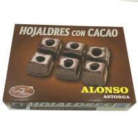 Hojaldres con cacao HOJALDRES ALONSO, caja 500 g