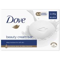 Jabón de manos pastilla original DOVE, pack 2x90 g