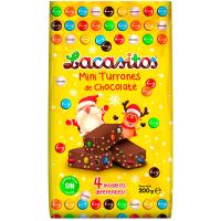 Mini turrones de chocolate con lacasitos LACASA, bolsa 200 g