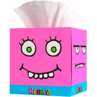 Pañuelo facial cubo kids RENOVA, caja 50 uds