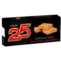 Turrón jijona suprema TURRÓN 25, tableta 200 g