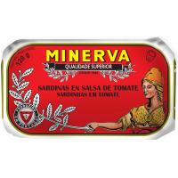 Sardinas en salsa de tomate MINERVA, lata 120 g