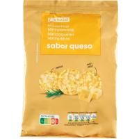 Mini tortita de maíz sabor queso EROSKI, bolsa 75 g