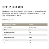 Petit sabor fresa-plátano CLESA, pack 6x50 g