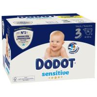 Pañal sensitive jumbopack talla 3 DODOT, paquete 74 uds