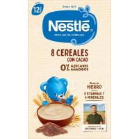 Papilla 8 cereales con cacao NESTLÉ, caja 475 g