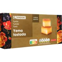 Turrón de yema tostada EROSKI, caja 200 g