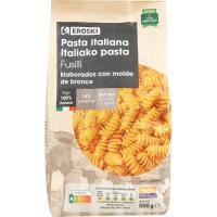 Fusilli Italia EROSKI, paquete 500 g