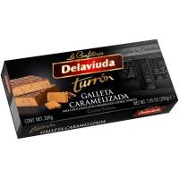 Turrón praliné galleta DELAVIUDA, caja 200 g