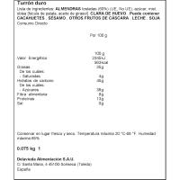 Turrón duro EL ALMENDRO, caja 75 g