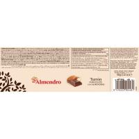 Turrón de chocolate con almendra EL ALMENDRO, caja 100 g