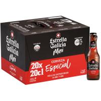 Cervezas mini ESTRELLA GALICIA, pack 20x20 cl